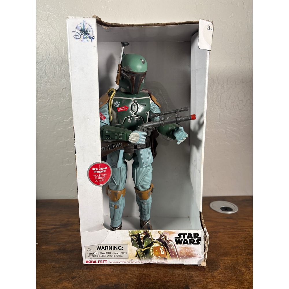 Disney Star Wars Boba Fett Talking Action Figure 13.5" Light-Up Blaster Sound